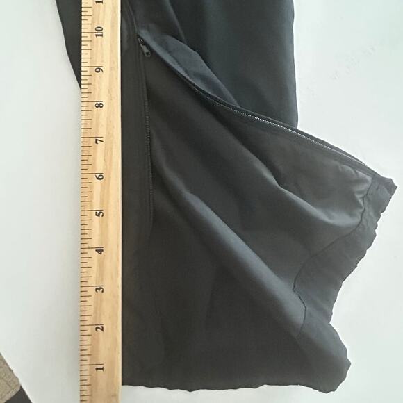 Nike mens Y2k black track pants with mesh lining and zip bottoms size M - Picture 12 of 12